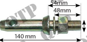 Pieces Tracteur  Broche de machine-outil Cat 1 - 3/4 po. UNF | Pieces Detachees Agricole